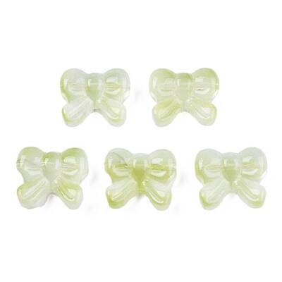 Transparent Spray Painted Glass Beads