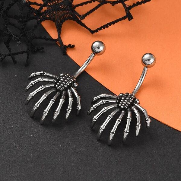 Spider 316 Surgical Stainless Steel Belly Button Rings