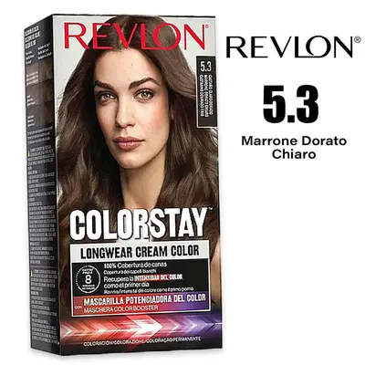 Revlon Color Stay Tintura permanente per capelli 5.3 Castano dorato medio 165 ml