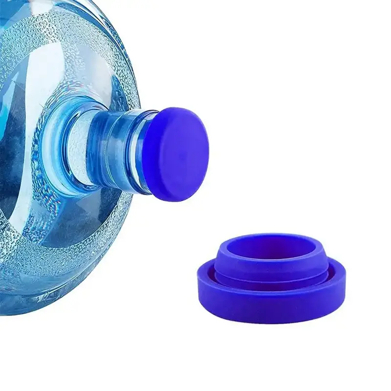 Silicone Water Jug Cap for 5 Gallon Water Jug, 1/3 Counts Reusable Water Bottle Caps, Spill-proof Water Dispenser Cap Replace...
