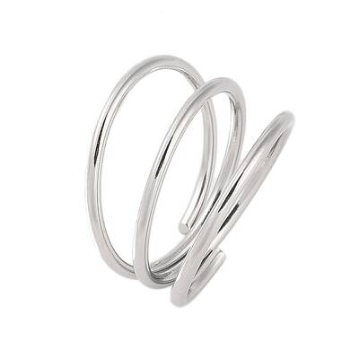 Non-Tarnish 304 Stainless Steel Multi-layer Open Cuff Ring for Women