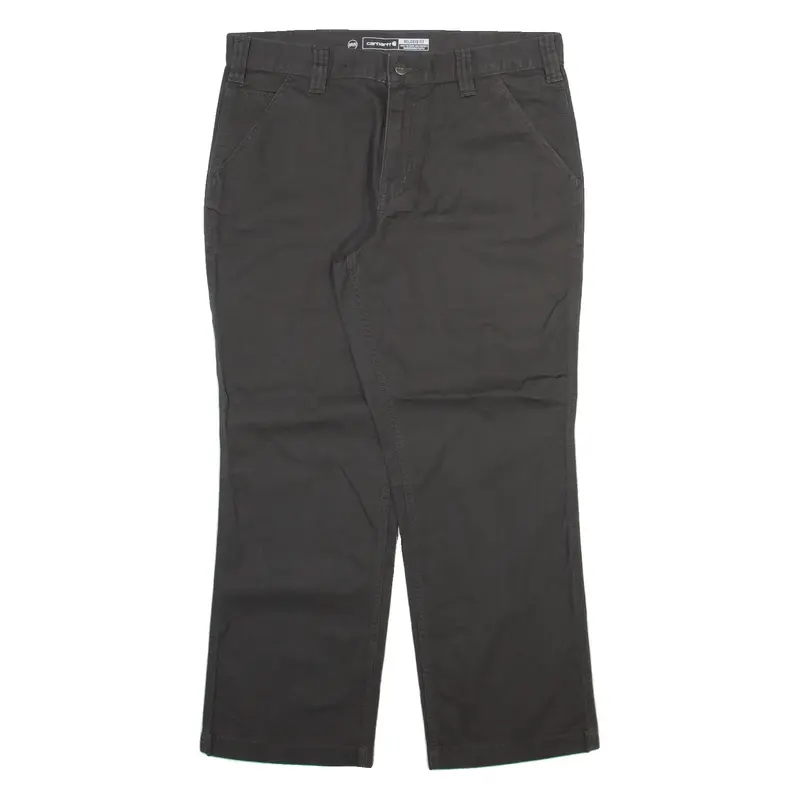 CARHARTT Mens Trousers Grey Relaxed Straight W34 L28