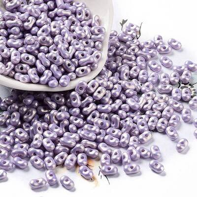 Spray Painted Opaque Acrylic Beads