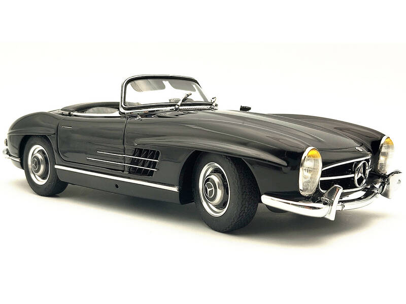 Mercedes-Benz 300 SL (W198 II) Roadster Black Limited Edition to 1500 pieces Worldwide 1/18 Diecast Model Car by CMC