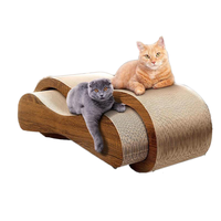 Heavy Duty Cardboard Cat Scratcher Box and Cat Bed, 2 in 1 Cat Scratcher Cardboard Lounge Bed, Prevents Furniture Damage Dura...