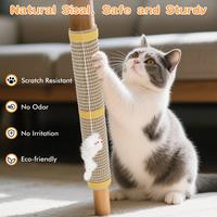 【Today only 15.99】Cat Scratcher,Pawaboo Sticky Purrito Furniture Protector for Table Legs & Couches 100% Natural Sisal, N...