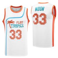 [dealsforyoudays] Flint Tropics Jackie Moon #33 Coffee Black #7 Semi Pro 90s Hip Hop Clothes for Party Men Basketball Jersey ...