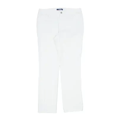 CHAPS Trousers White Regular Tapered Womens W32 L30