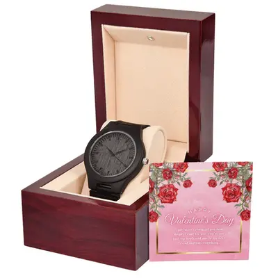 For My Everything - Valentine’s Day Wooden Watch for Him