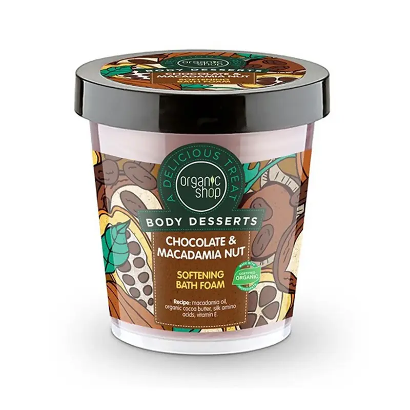 Organic Shop Body Deserts Bagnoschiuma al Cioccolato e Macadamia 450ml