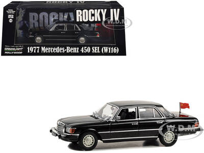 1977 Mercedes-Benz 450 SEL (W116) Black with Soviet Flag \