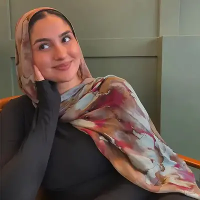 Hot sale Watercolor painting series Modal Cotton Hijab Shawl