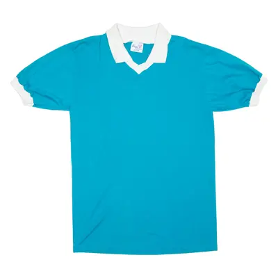 EAGLE SPORTSWEAR Mens T-Shirt Blue Collared L