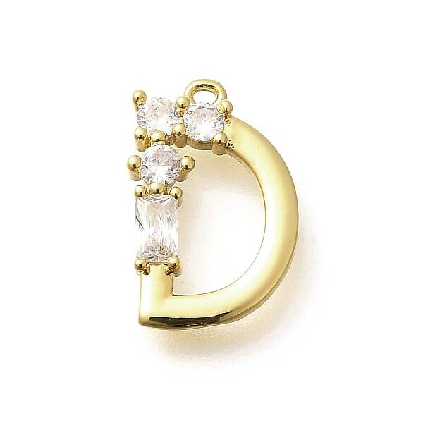 Brass Micro Pave Cubic Zirconia Pendants
