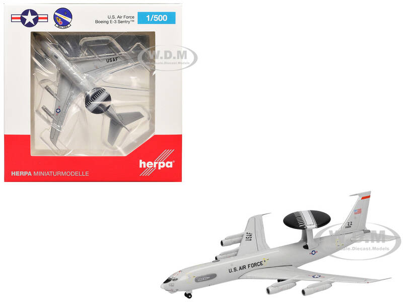 Boeing E-3 Sentry Aircraft 961st Airborne Air Control Squadron, Kadena Air Base (81-0005) United States Air Force 1/500 Die...