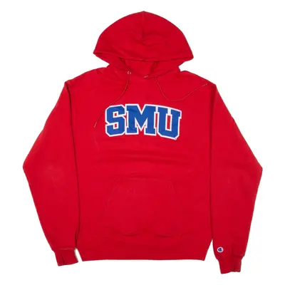 CHAMPION SMU Mens Red Hoodie USA M