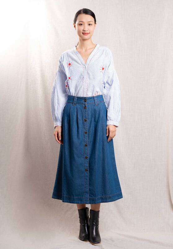 Denim Skirt Jupe Toled Jupe Tolede Blue | Color: BLUE | Size: S