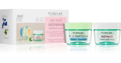 Floslek Laboratorium Zone Nourishing and Moisturizing Gift Set Eye Contour Gel with Euphrasia and Centaurea 10 G + Nourishing...