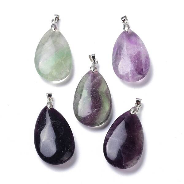 Natural Fluorite Pendants