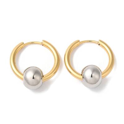 Ion Plating(IP) 304 Stainless Steel Hoop Earrings for Women