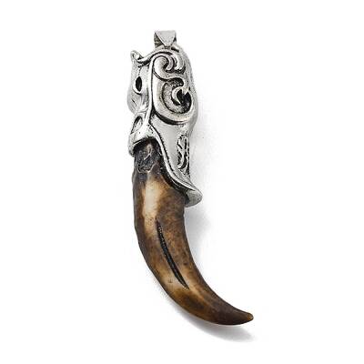 Tibetan Style Alloy Resin Big Pendants