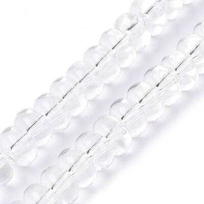 Transparent Glass Beads Strands
