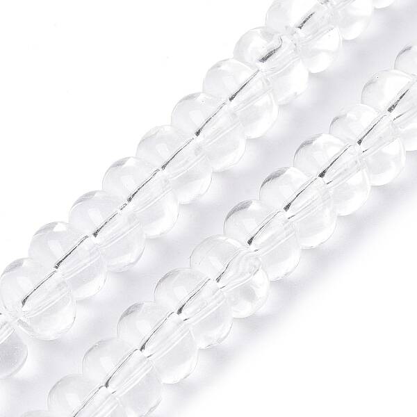 Transparent Glass Beads Strands