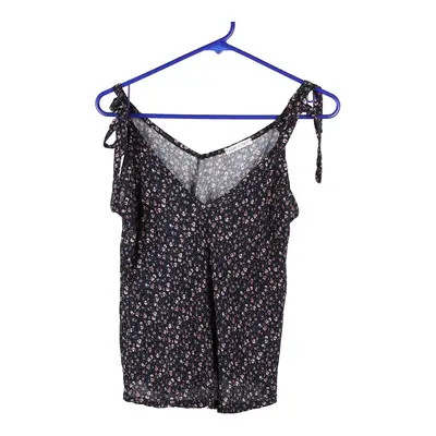 Unbranded Strap Top - Medium Navy Viscose