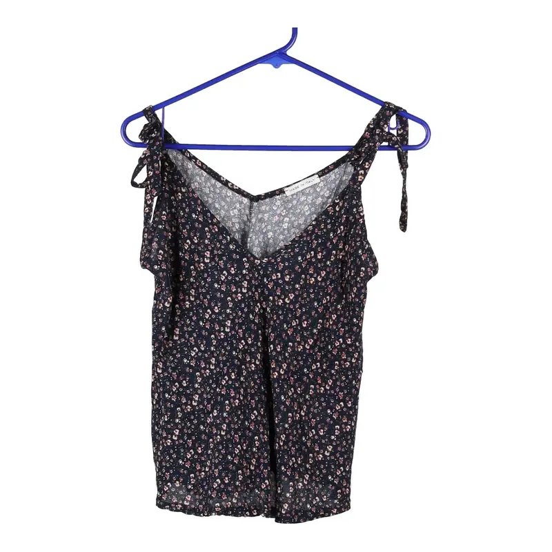 Unbranded Strap Top - Medium Navy Viscose
