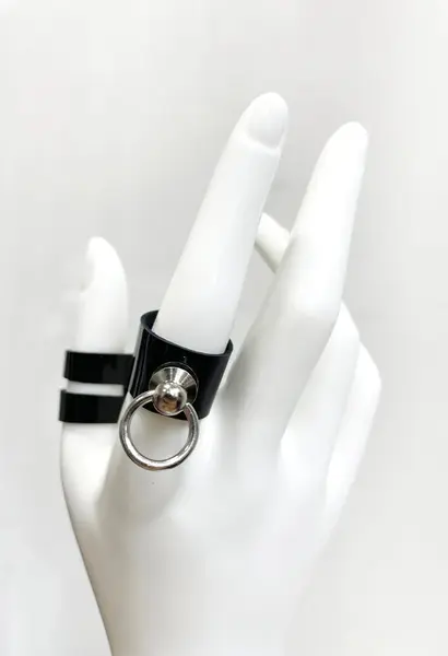 Pleather O-Rings | Size: 10 | Color: Black