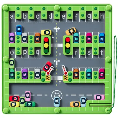 Magnetic Alphabet Maze,Montessori Fine Motor Skills Toys for 3 4 5 Years Old Boys and Girls,Learning Educational Toys for Tod...
