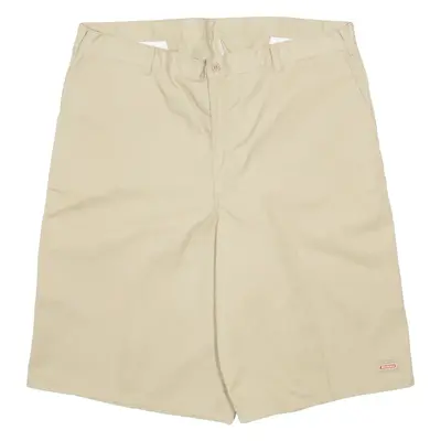DICKIES Mens Workwear Shorts Beige Relaxed XL W40