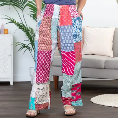 Patchwork Pants - OSFM