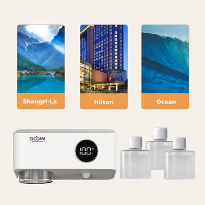 Smart Automatic Wall-Mounted Scent Diffuser, Includes 3 or 1 Bottles of Long-Lasting Fragrance, Ideal for Home, Bedroom, and ...
