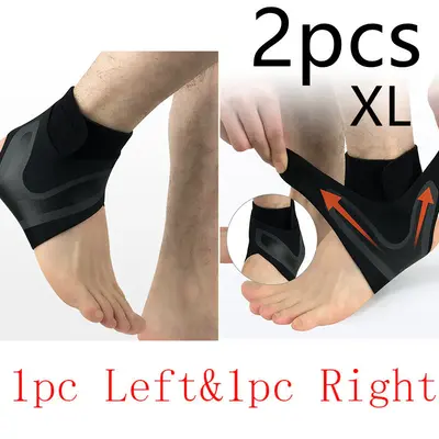 Ankle Support Brace Safety Running Basketball Sports Ankle Sleeves | Size: SET XL | quantity: 2pcs | Model: Suit