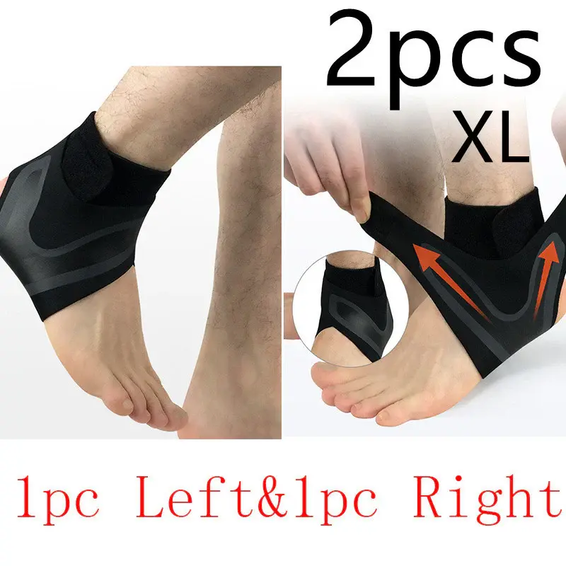 Ankle Support Brace Safety Running Basketball Sports Ankle Sleeves | Size: SET XL | quantity: 2pcs | Model: Suit