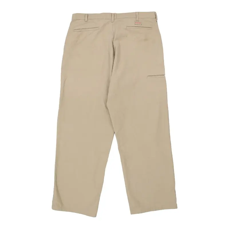 Dickies Trousers - 39W 32L Cream Cotton Blend