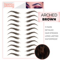 | Arched | Temporary Eyebrow Tattoos by Bossy Studio & Co