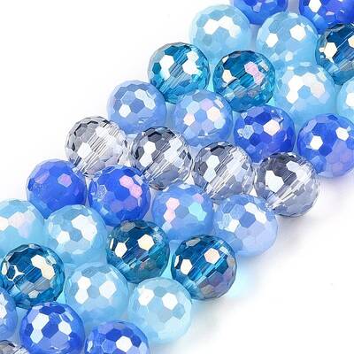 Electroplate Glass Bead Strands