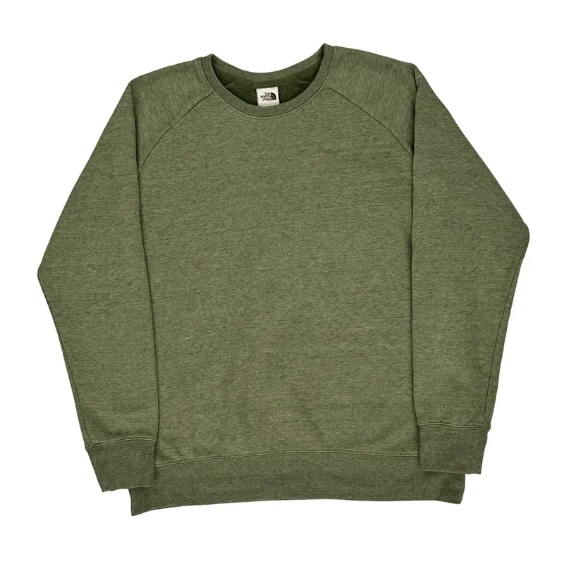 The North Face Sweatshirt - XL Green Polyester Blend