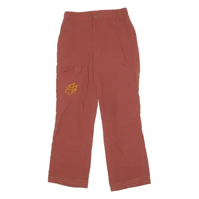 JACK WOLFSKIN Outdoor Womens Trousers Red Regular Wide-Leg W28 L27
