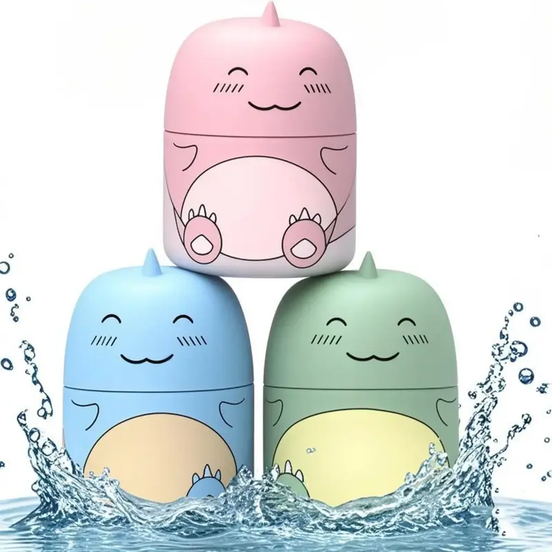 [3PCS]Toilet Bowl Cleaner Bottle, CuteDinosaur-Shaped Bathroom Toilet TankCleaner with Ocean, Jasmine, and PeachScent