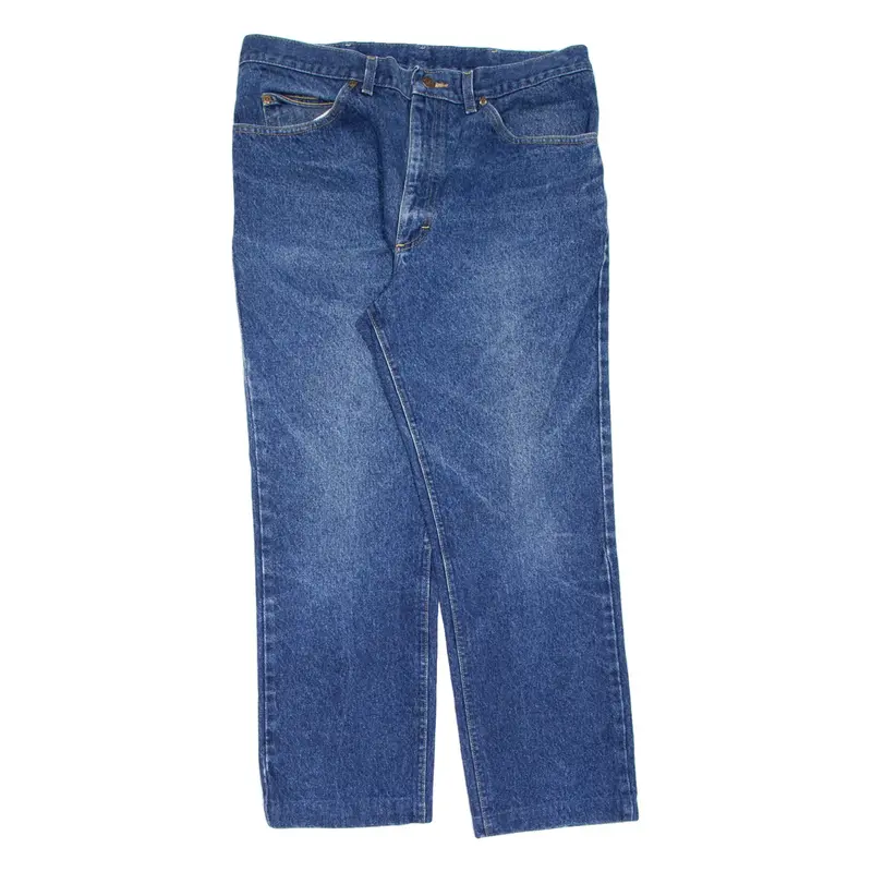 LEE Mens Jeans Blue Regular Straight W36 L27