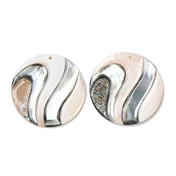 Natural Freshwater Shell & Black Lip Shell Pendants