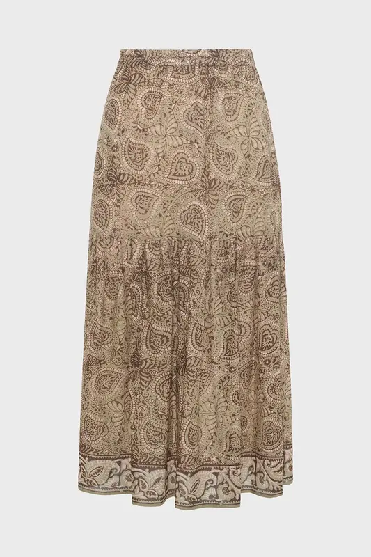 Skirt Valora Dbj27b331 Khaki-Green | Color: KHAKI GREEN | Size: T3