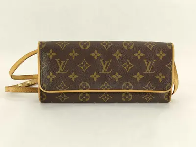 Pre-owned Louis Vuitton PVC Shoulder Bags Monogram Pochette Twin GM Pouch