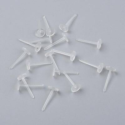 Eco-Friendly Plastic Stud Earring Findings