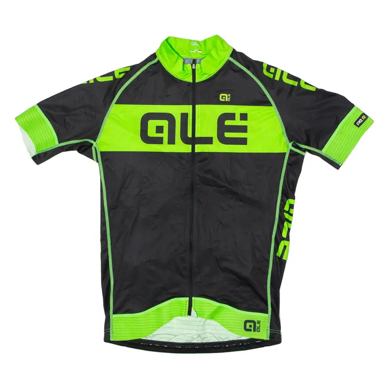 QLE Full Zip Cycling Womens Jersey Black High Neck L