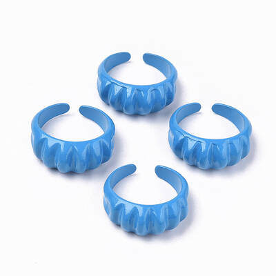 Spray Painted Alloy Cuff Rings