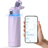 Boost Smart Water Bottle with APP - 32 oz Wide Mouth Vacuum Insulated Stainless Steel Thermal Cup for Travel & Gym, Water Int...